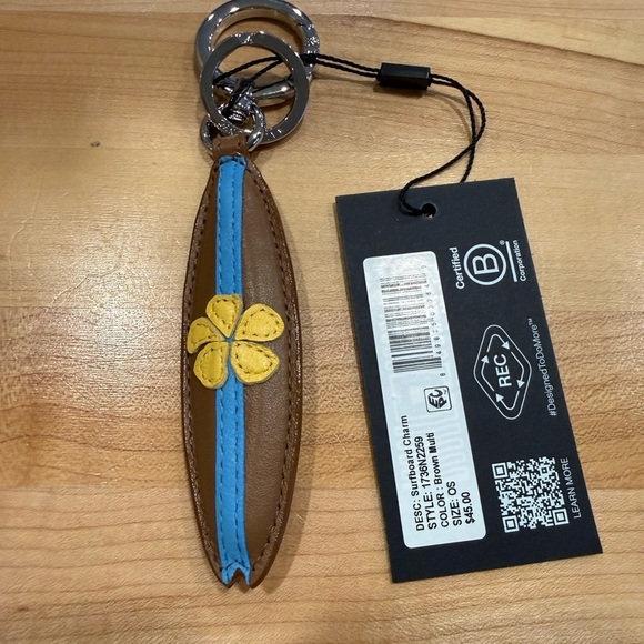 MZ Wallace Accessories - MZ Wallace Surfboard Keychain Charm NWT sold out